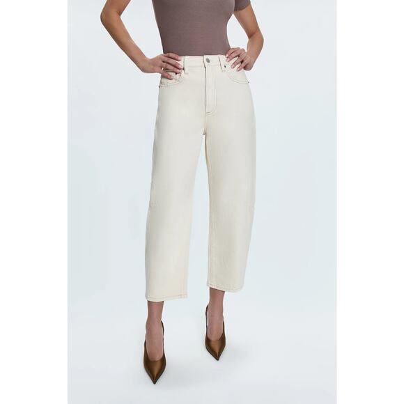 Pistola Eli High Rise Barrel Jean- Ecru - Picture 2 of 4